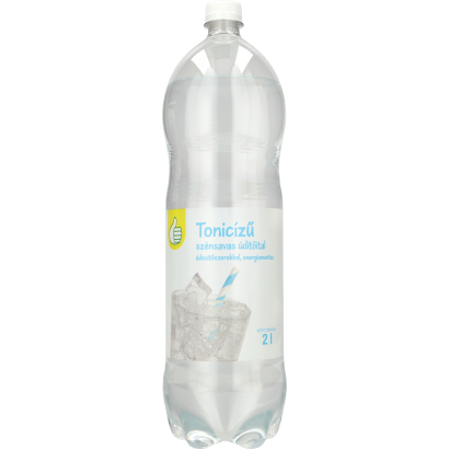 Auchan Tipp Tonik ízű szénsavas üdítőital édesítőszerekkel, energiamentes 2 l