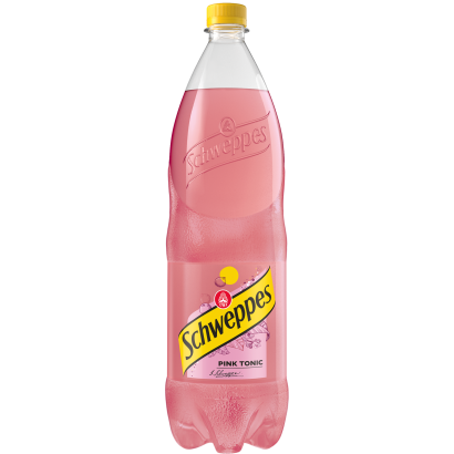 Schweppes Pink Tonic feketeribizli ízű szénsavas üdítőital cukorral és édesítőszerekkel 1,5 l