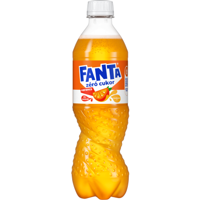 Fanta Zéró cukor energiamentes narancsízű szénsavas üdítőital édesítőszerekkel 500 ml