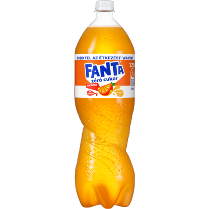 Fanta zéró cukor energiamentes narancsízű szénsavas üdítőital édesítőszerekkel 1,75 l