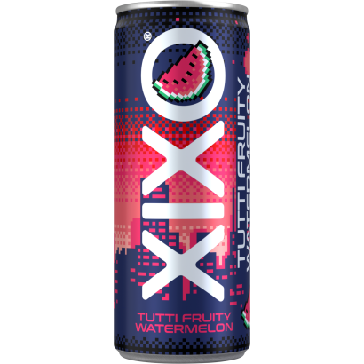 XIXO Tutti Fruity görögdinnye-és tuttifruttiízű, szénsavas üdítőital 250 ml