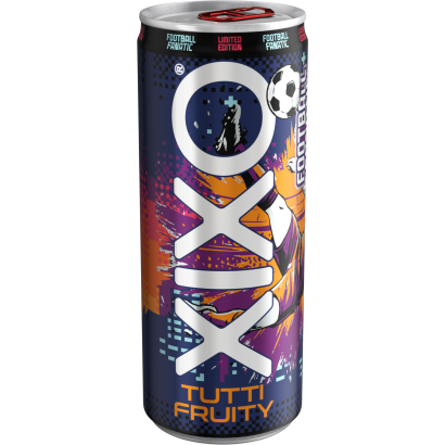 XIXO Tutti Fruity tuttifruttiízű koffeinmentes szénsavas üdítőital hozzáadott vitaminokkal 250 ml