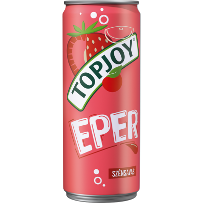 Topjoy eper ízű szénsavas üdítőital 330 ml