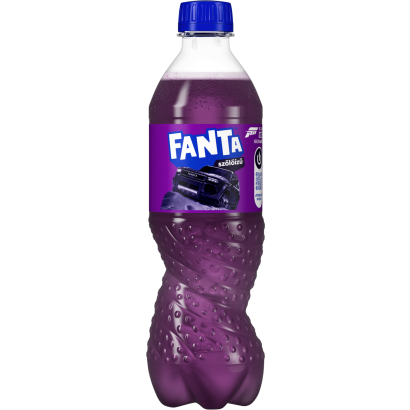 Fanta szőlőízű szénsavas üdítőital cukorral és édesítőszerekkel 500 ml