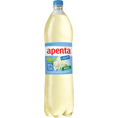 Apenta Light energiamentes bodza üdítőital enyhén szénsavas ásványvízzel, édesítőszerekkel 1,5 l