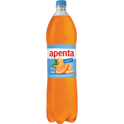 Apenta Light energiamentes narancs üdítőital enyhén szénsavas ásványvízzel, édesítőszerekkel 1,5 l
