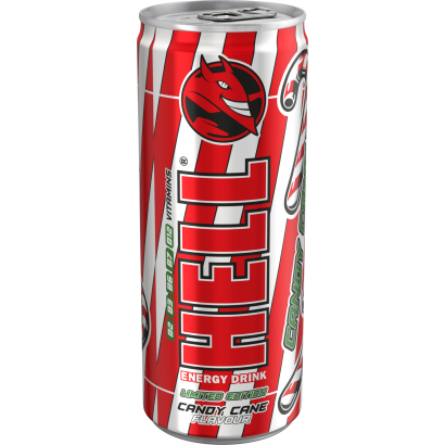 HELL őszibarack-, maracuja- és tuttifruttiízű, koffeintartalmú, szénsavas, alkoholmentes ital 250 ml