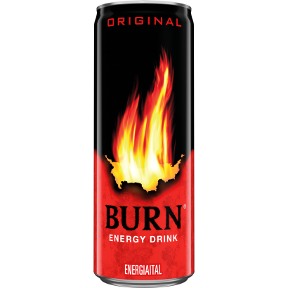 Burn Original szénsavas ital koffeinnel, inozitollal, guaranamag kivonattal, B-vitaminokkal 250 ml