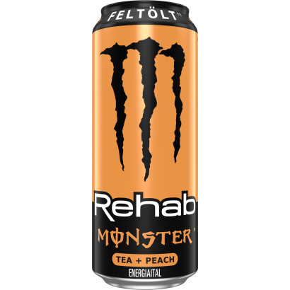 Monster Rehab Tea + Peach szénsavmentes hipotóniás ital koffeinnel 500 ml