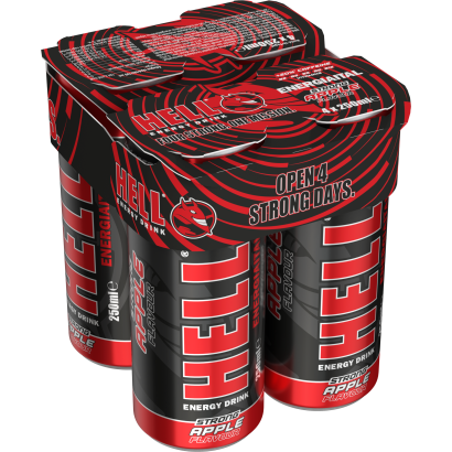 Hell Apple Energy Drink 4pack