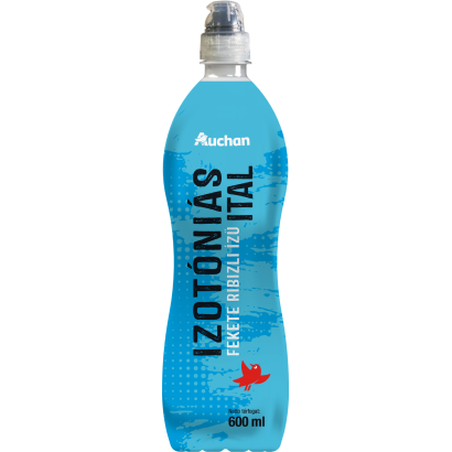 Auchan Kedvenc fekete ribizli ízű izotóniás ital 600 ml