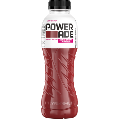 Powerade Body&Mind szénsavmentes, fekete ribizli-ízű, energiamentes üdítőital édesítőszerrel 500 ml