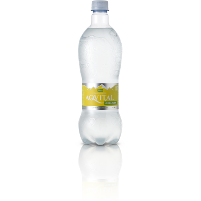 Aqvital citrom & lime ízű természetes ásványvíz alapú enyhén szénsavas üdítőital 0,75 l