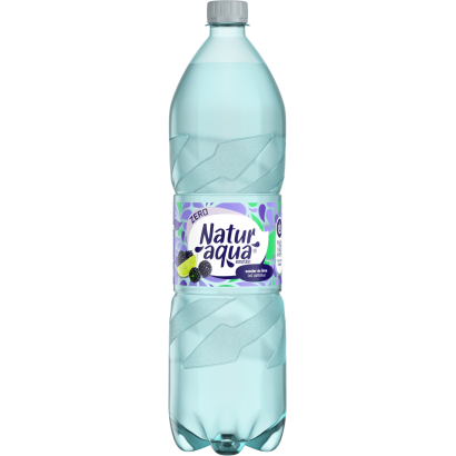 NaturAqua Emotion energiamentes, szénsavas, szeder- és limeízű üdítőital édesítőszerekkel 1,5 l