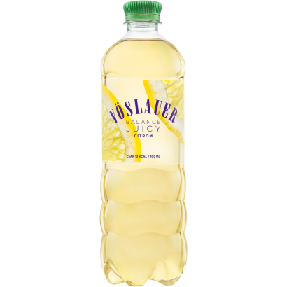 Vöslauer Balance Juicy citromízű természetes ásványvíz alapú szénsavas üdítőital 0,75 l