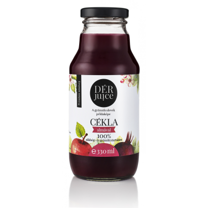 DÉR Juice 100% cékla almával rostos zöldség- és gyümölcslé 330 ml