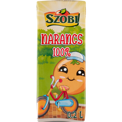 Szobi rostos narancslé 100% 0,2 l