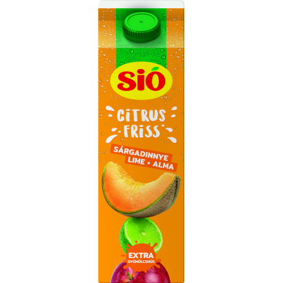 Sió Citrus Friss sárgadinnye-lime-alma vegyes üdítőital gyümölcshússal 1 l
