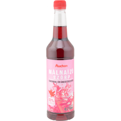 Auchan Kedvenc málna ízű szörp 0,7 l