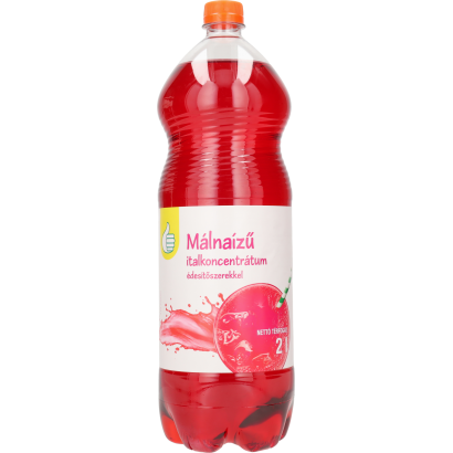 Auchan Tipp Málna ízű szörp, édesítőszerekkel, energiamentes 2 l