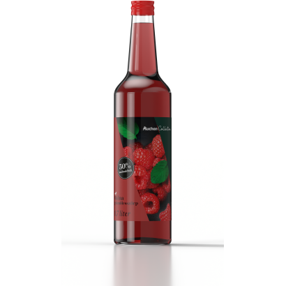 Auchan Prémium málna gyümölcsszörp 0,7L