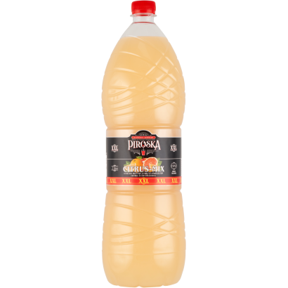 Piroska XXL citrus-mix grapefruit-citrom ízű gyümölcsszörp cukorral és édesítőszerekkel 2 l