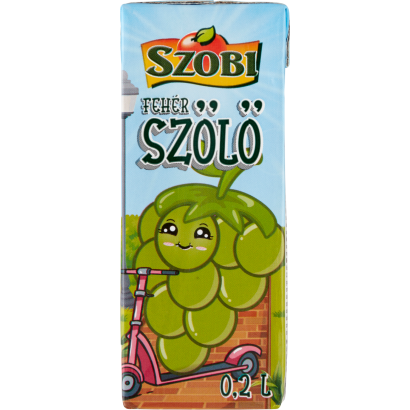 Szobi szűrt fehérszőlőital cukorral és édesítőszerekkel 0,2 l