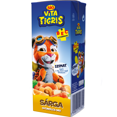 Sió Vitatigris sárga gyümölcs-mix vegyes gyümölcsital 0,2 l
