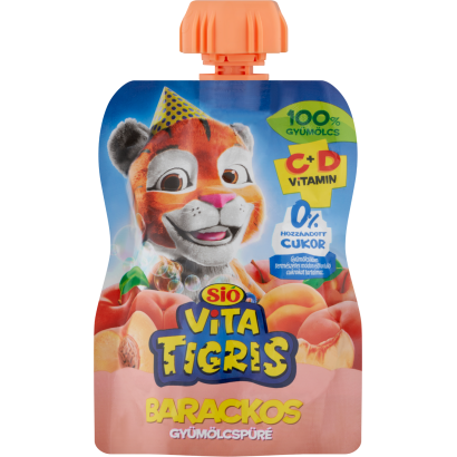 Sió Vitatigris barackos gyümölcspüré 90 g