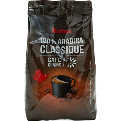 Auchan Kedvenc 100%  Arabica szemes kávé 500 g