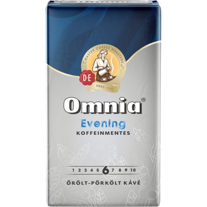 Douwe Egberts Omnia Evening koffeinmentes őrölt-pörkölt kávé 250 g