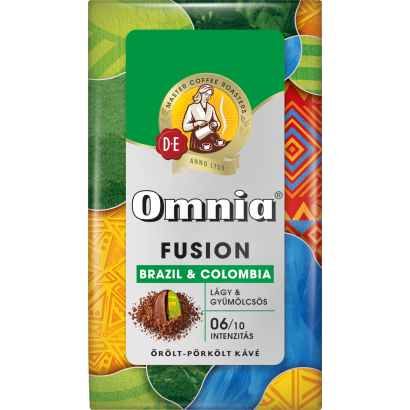 Omnia Fusion Brazil & Columbia őrölt kávé 225 g