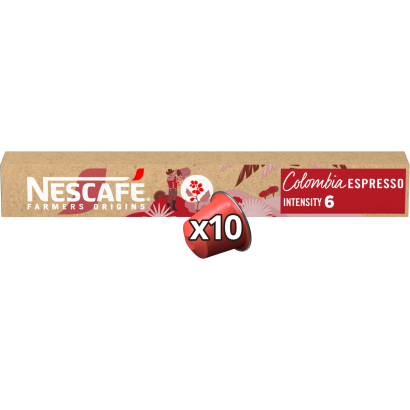 NESCAFÉ Farmers Origins Colombia Espresso őrölt pörkölt kávé kapszula 10 db 44 g