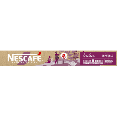NESCAFÉ Farmers Origins India Espresso őrölt pörkölt kávé kapszula 10 db 44 g