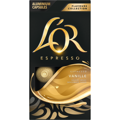 L'OR Espresso vaníliaízű őrölt-pörkölt kávé kapszulában 10 db 52 g