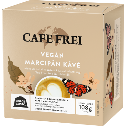 Cafe Frei Vegán Marcipán kávé kapszula 9 x 12 g (108 g)