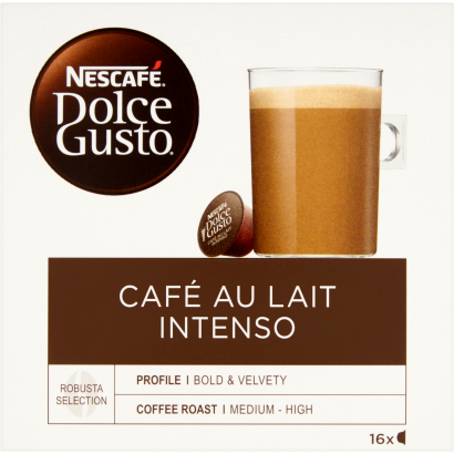 NESCAFÉ Dolce Gusto Café au Lait Intenso tejes kávékapszula 16 db/16 csésze 160 g