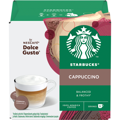 Starbucks by Nescafé Dolce Gusto Cappuccino tej- és kávékapszula 12 db/6 csésze 120 g