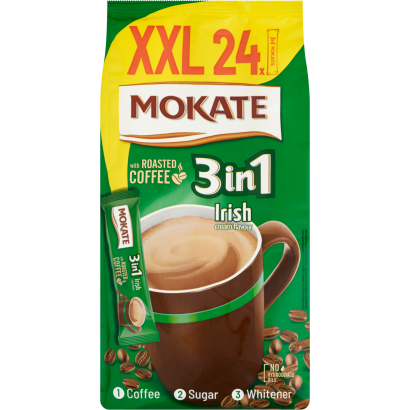 Mokate 3in1 azonnal oldódó kávéspecialitás Irish Cream likőr ízesítéssel 24 x 17 g (408 g)