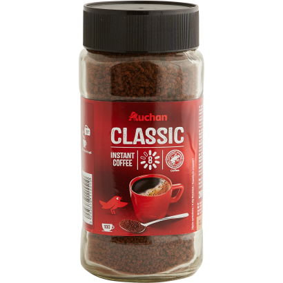 Auchan Kedvenc Instant kávé 200 g Intenzitás: 8