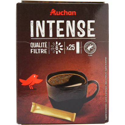 Auchan Kedvenc Liofilizált instant  kávé tasakos 25 x 2 g Intenzitás: 4