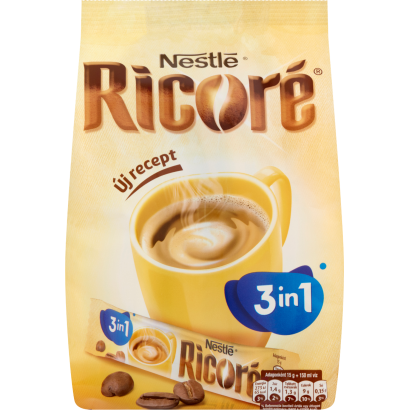 Nestlé Ricoré 3in1 instant kávékeverék cukorral és kávékrémesítővel 10 x 15 g (150 g)
