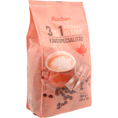 Auchan Kedvenc 3 in 1 Kávéspecialitás  20 x 18 g