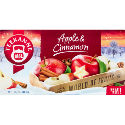 Teekanne World of Fruits alma és fahéj ízesítésű gyümölcstea keverék 20 filter 45 g