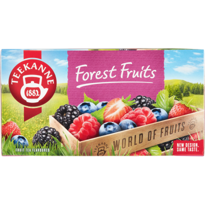 Teekanne World of Fruits málna- és szederízesítésű gyümölcstea keverék 20 filter 50 g