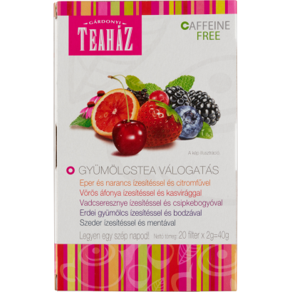 Gárdonyi Teaház gyümölcstea válogatás 20 filter 40 g