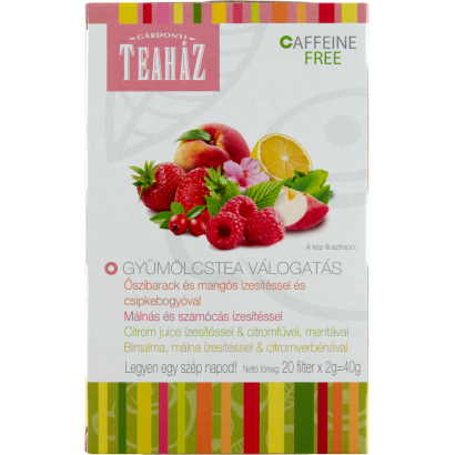 Gárdonyi Teaház gyümölcstea válogatás 20 filter 40 g