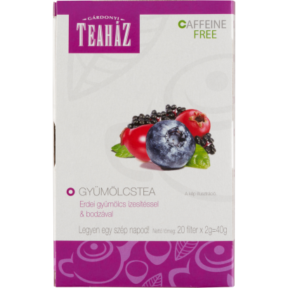 Gárdonyi Teaház gyümölcstea erdei gyümölcs ízesítéssel & bodzával 20 filter 40 g