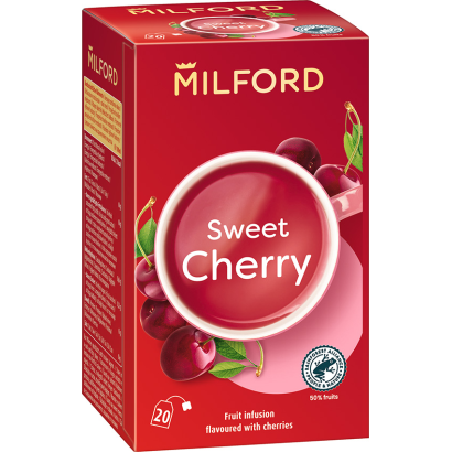 Milford Sweet Cherry cseresznye ízű gyümölcstea 20 filter 40 g