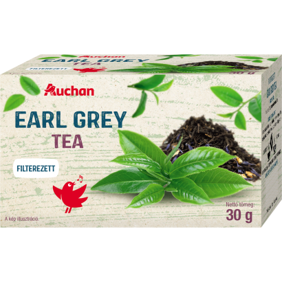 Auchan Kedvenc earl grey filterezett tea 20 x 1,5 g